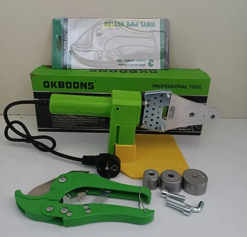 اتو لوله کشی OKBOONS به همراه متعلقات و قیچی